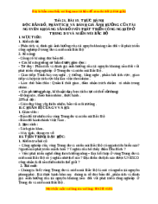 Giáo án Bài 19 Địa lí 9: Thực hành: Đọc bản đồ, phân tích và đánh giá ảnh hưởng của tài nguyên khoáng sản ....