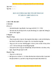 Giáo án Bài 5 Lịch sử 8 Chân trời sáng tạo (2024): Quá trình khai phá vùng đất phía Nam của người Việt