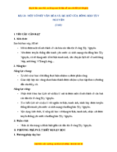 Giáo án Bài 21 Lịch sử & Địa lí lớp 4 Chân trời sáng tạo: Một số nét văn hóa và lịch sử của đồng bào Tây Nguyên