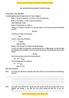 Chuyên đề Bài toán liên quan đến rút về đơn vị (tiếp) Toán lớp 3 nâng cao Cánh diều