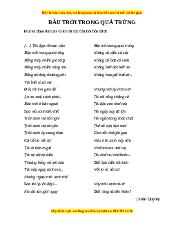 Phiếu bài tập Tuần 2 Bầu trời trong quả trứng Ngữ văn 6