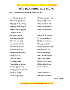 Phiếu bài tập Tuần 2 Bầu trời trong quả trứng Ngữ văn 6