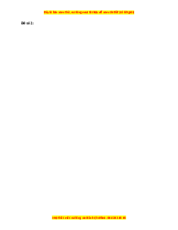 Đề thi giữa kì 2 Hóa Học 11 Chân trời sáng tạo (Đề 2)