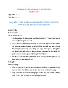 Giáo án GDQP 11 Kết nối tri thức | Giáo án Giáo dục quốc phòng 11 mới, chuẩn nhất