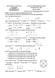 Đề minh họa Toán thi vào lớp 10 Hải Phòng 2025
