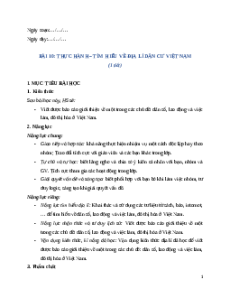 Giáo án Bài 10 Địa lí 12 Chân trời sáng tạo (2024): Thực hành