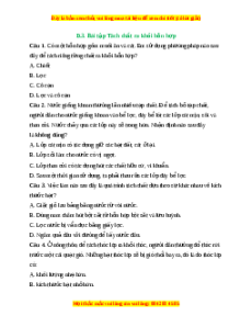 Trắc nghiệm Tách chất khỏi hỗn hợp KHTN 6 Kết nối tri thức