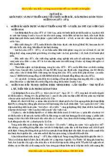 Trắc nghiệm Khôi phục và phát triển kinh tế-xã hội miền Bắc, giải phóng toàn miền Nam Lịch sử 12