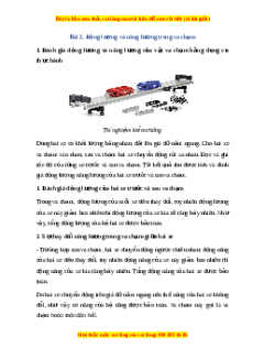 Lý thuyết Vật lí 10 Cánh diều Bài 2: Động lượng và năng lượng trong va chạm