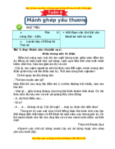 Bài tập cuối tuần Tiếng Việt 4 Tuần 6 Chân trời sáng tạo (có lời giải)
