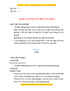 Giáo án Tuần 17 HĐTN lớp 4 Cánh diều