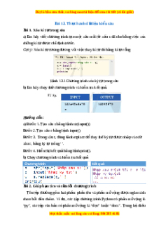 Lý thuyết Tin học 10 Cánh diều Bài 13: Thực hành dữ liệu kiểu xâu