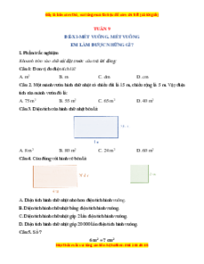 Bài tập cuối tuần Toán 4 Tuần 9 Chân trời sáng tạo (có lời giải)