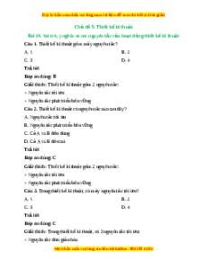 Trắc nghiệm Công nghệ 10 Bài 19 Cánh diều: Vai trò, ý nghĩa và các nguyên tắc của hoạt động thiết kế kĩ thuật