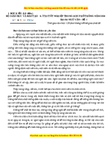 Đề Tốt nghiệp Ngữ Văn 2024 theo đề tham khảo (Đề 1)