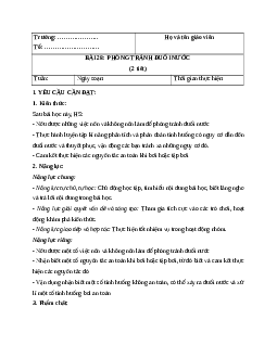 Giáo án Bài 28 Khoa học lớp 4 (Chân trời sáng tạo): Phòng tránh đuối nước