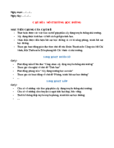 Giáo án HĐTN 8 Cánh diều (năm 2025) | Giáo án Hoạt động trải nghiệm 8 mới, chuẩn nhất