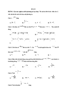 Đề thi giữa kì 2 Toán 12 Cánh diều 2024 (Đề 3)