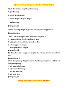 Trắc nghiệm Sóng dừng Vật lí 11 Kết nối tri thức