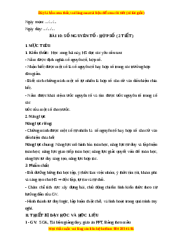 Giáo án Số nguyên tố. Hợp số Toán 6 Cánh diều