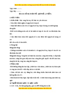 Giáo án Số nguyên tố. Hợp số Toán 6 Cánh diều