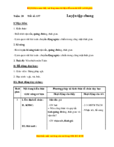 Giáo án Bài 137 Toán lớp 5: Luyện tập chung (Trang 144-2)