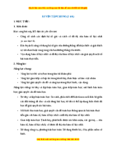 Giáo án Luyện tập chung (trang 55) Toán 8 Kết nối tri thức