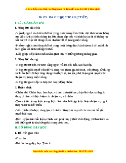 Giáo án Em vui học toán Toán lớp 4 Cánh diều