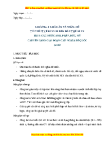 Giáo án Bài 9 Lịch sử 8 Chân trời sáng tạo (2024): Các nước Anh, Pháp, Đức, Mỹ chuyển sang giai đoạn chủ nghĩa đế quốc
