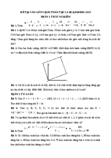 Đề thi vào lớp 6 môn Toán trường Archimedes - Hà Nội 2025 có đáp án
