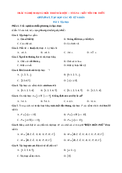 Trắc nghiệm Toán 6 Đúng-Sai, Trả lời ngắn Kết nối tri thức (form 2025)