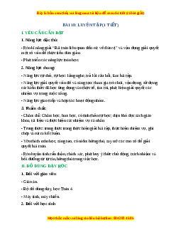 Giáo án Luyện tập Toán lớp 4 Cánh diều