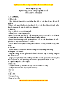 Giáo án Bài 5 Địa lí 9:Thực hành: Phân tích và so sánh tháp dân số năm 1989 và 1999