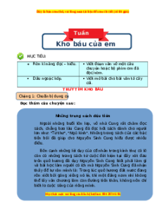 Bài tập cuối tuần Tiếng việt 4 Tuần 7 Cánh diều (có lời giải)