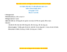 Đề thi Công nghệ 11 cuối kì 2 Cánh diều (Công nghệ cơ khí) - Đề 1