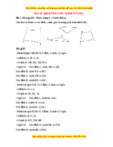 Giải Sgk Toán lớp 3 Bài 49: Hình tam giác. Hình tứ giác (Cánh diều)