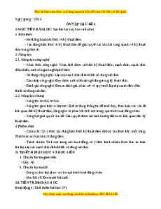 Giáo án Công nghệ 8 Cánh diều: Ôn tập chủ đề 4