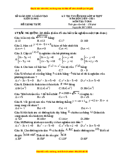 Đề thi vào 10 môn Toán tỉnh Kiên Giang (Hệ không chuyên) năm 2021