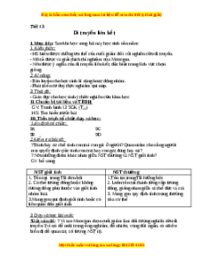 Giáo án Di truyền liên kết Sinh học 9