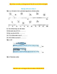 Bài tập cuối tuần Toán lớp 2 Tuần 3 Cánh diều (có lời giải)