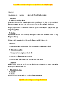 Giáo án Dầu mỏ và khí tự nhiên Hóa học 9