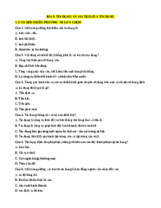 Trắc nghiệm Bài 8 Kinh tế pháp luật 10 Đúng-Sai, Trả lời ngắn: Tín dụng và vai trò của tín dụng