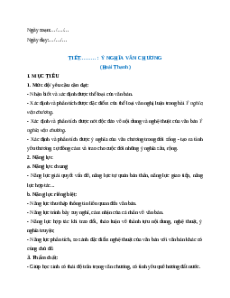 Giáo án Ý nghĩa văn chương Ngữ Văn 9 Chân trời sáng tạo