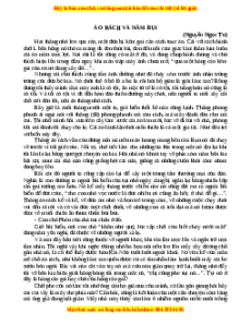 Phiếu bài tập Tuần 3 Áo rách và nắm bụi Ngữ văn 7