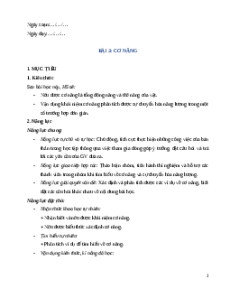Giáo án Bài 3 KHTN 9 Kết nối tri thức (2024): Cơ năng