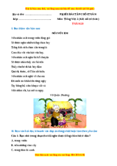 Bài tập cuối tuần Tiếng việt lớp 2 Tuần 29 Kết nối tri thức (có lời giải)