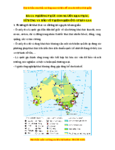 Lý thuyết Địa lý 7 Chân trời sáng tạo Bài 21: Phương thức con người khai thác, sử dụng và bảo vệ thiên nhiên ở Ô-xtrây-li-a