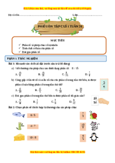 Bài tập cuối tuần Toán lớp 4 Tuần 26 Kết nối tri thức