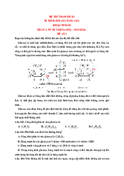30+ Đề thi ĐGNL ĐHQG TP.HCM VACT môn Hóa học