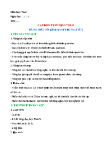 Giáo án Biểu đồ hình quạt tròn Toán lớp 5 Chân trời sáng tạo